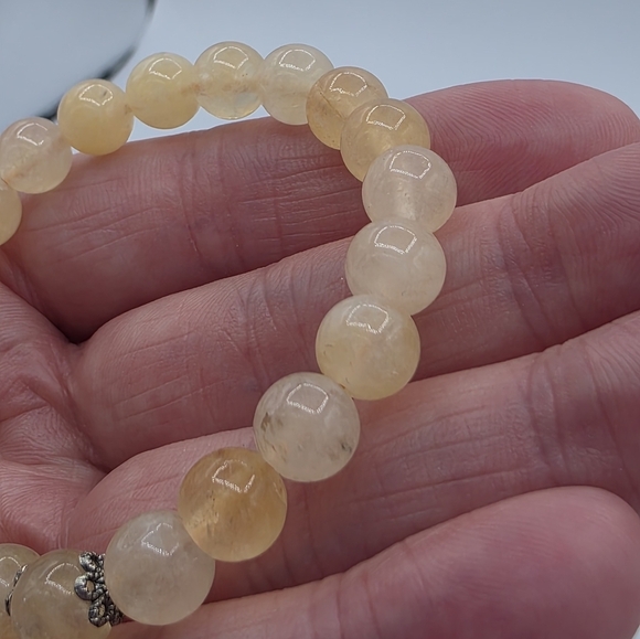Yellow Jade Stone Charm Bracelet - Picture 4 of 4